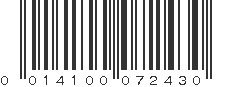 UPC 014100072430