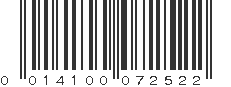 UPC 014100072522