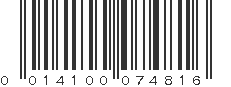 UPC 014100074816