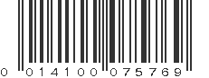 UPC 014100075769