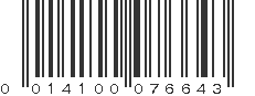 UPC 014100076643