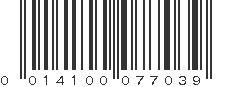 UPC 014100077039