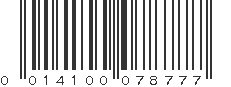 UPC 014100078777