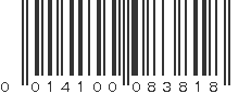 UPC 014100083818