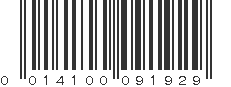 UPC 014100091929
