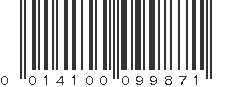 UPC 014100099871