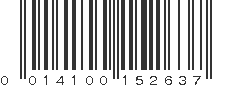 UPC 014100152637