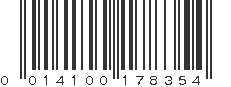 UPC 014100178354