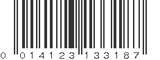 UPC 014123133187