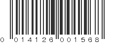 UPC 014126001568