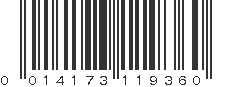 UPC 014173119360