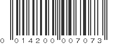 UPC 014200007073