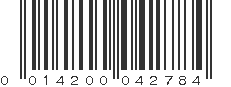 UPC 014200042784