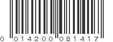 UPC 014200081417