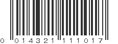 UPC 014321111017