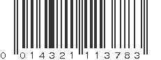 UPC 014321113783