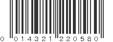 UPC 014321220580