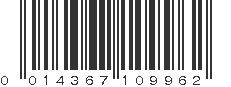 UPC 014367109962