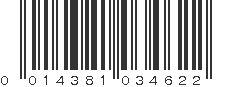 UPC 014381034622