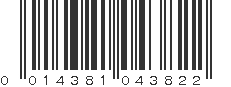 UPC 014381043822