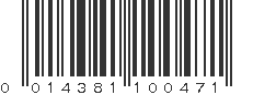 UPC 014381100471