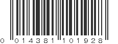 UPC 014381101928