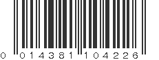 UPC 014381104226