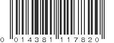 UPC 014381117820