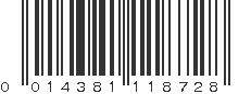 UPC 014381118728