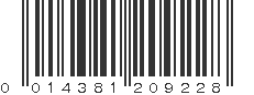 UPC 014381209228