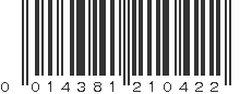 UPC 014381210422