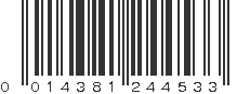 UPC 014381244533