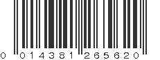 UPC 014381265620