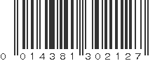 UPC 014381302127