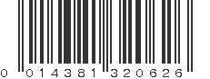 UPC 014381320626