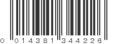 UPC 014381344226