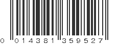 UPC 014381359527