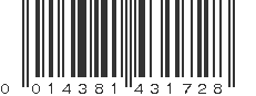 UPC 014381431728