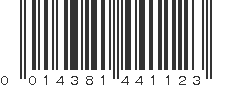 UPC 014381441123