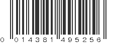 UPC 014381495256