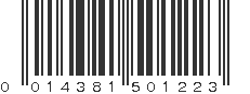 UPC 014381501223