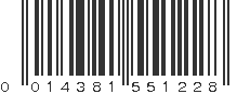 UPC 014381551228