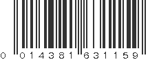UPC 014381631159