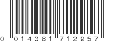 UPC 014381712957