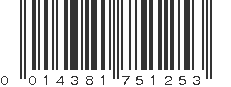 UPC 014381751253