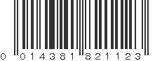 UPC 014381821123