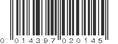 UPC 014397020145