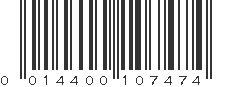 UPC 014400107474