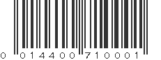 UPC 014400710001