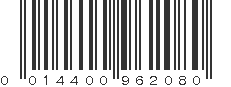 UPC 014400962080